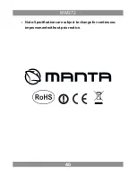 Preview for 40 page of Manta Cosmo Boombox BT MM272 User Manual