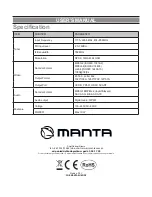 Preview for 28 page of Manta DVBT03 User Manual