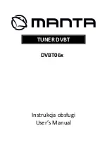 Manta DVBT06 Series User Manual preview