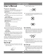 Предварительный просмотр 18 страницы Manta DVD053G User Manual