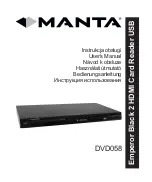 Preview for 1 page of Manta DVD058 User Manual