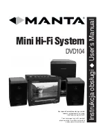 Preview for 1 page of Manta DVD104 User Manual