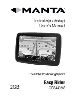 Manta Easy Rider GPS440MS User Manual preview