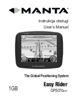 Preview for 1 page of Manta GPS070MST Easy Rider User Manual