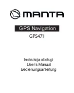 Preview for 1 page of Manta GPS471 User Manual