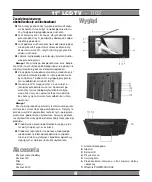 Preview for 6 page of Manta LCD TV1102 User Manual