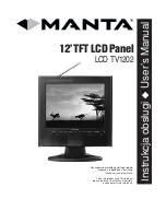 Manta LCD TV1202 User Manual preview