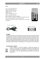 Preview for 4 page of Manta MA415 User Manual