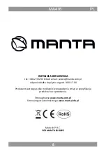 Preview for 8 page of Manta MA416 User Manual