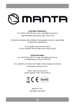 Предварительный просмотр 16 страницы Manta MDL005 User Manual