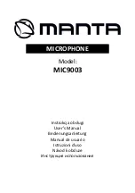 Предварительный просмотр 1 страницы Manta MIC9003 User Manual