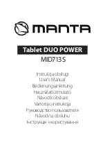 Preview for 1 page of Manta MID713S User Manual