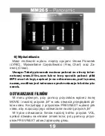 Предварительный просмотр 19 страницы Manta MM265 Panoramic User Manual