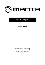 Предварительный просмотр 1 страницы Manta MM286 User Manual