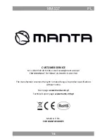 Предварительный просмотр 16 страницы Manta MM337 User Manual