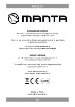 Предварительный просмотр 30 страницы Manta MP3267 User Manual