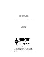 Preview for 1 page of Manta MTS-3000 Series Operation And Reference Manual