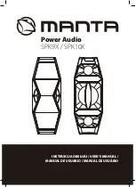 Manta Power Audio SPK10X User Manual предпросмотр