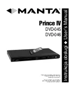 Предварительный просмотр 1 страницы Manta Prince IV DVD-045 User Manual