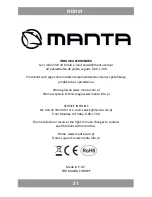 Предварительный просмотр 21 страницы Manta RDI101 User Manual