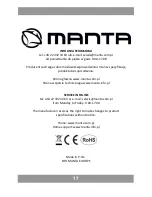 Предварительный просмотр 17 страницы Manta RDI104 User Manual