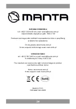 Предварительный просмотр 34 страницы Manta RDI109 User Manual