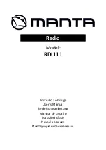 Preview for 1 page of Manta RDI111 User Manual