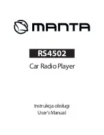 Manta RS4502 User Manual preview