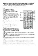 Preview for 8 page of Manta RS4505BT User Manual