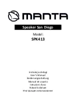 Предварительный просмотр 1 страницы Manta San Diego User Manual