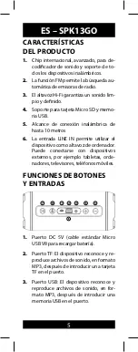 Preview for 6 page of Manta SPK13GO User Manual