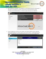 Предварительный просмотр 17 страницы MantaroBot TableTop TeleMe Quick Start Manual