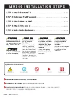 Предварительный просмотр 4 страницы MantelMount MM340 Installation Instructions Manual