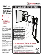 MantelMount MM710 Installation Instructions Manual preview
