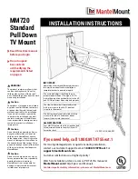 MantelMount MM720 Installation Instructions Manual предпросмотр