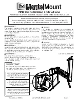 MantelMount MM855 Installation Instructions Manual preview