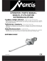 Mantis BHTRIM40-5425 Series Operator'S & Parts Manual preview