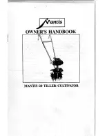 Mantis Mantis-20 Owner'S Handbook Manual preview