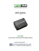 Предварительный просмотр 1 страницы Mantracourt FSU-SSBD User Manual