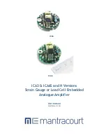 Mantracourt ICA3 User Manual предпросмотр