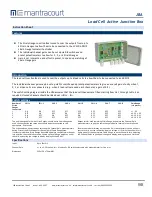 Предварительный просмотр 1 страницы Mantracourt JBA Instruction Sheet