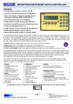 Preview for 2 page of MANU ELECTRONICS ManuFlo ME3000-RPFS Information Sheet