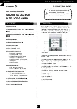 Preview for 1 page of Manusa SMART SELECTOR WITH LCD Installation Manual