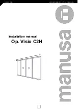 Manusa Visio C2H Installation Manual preview