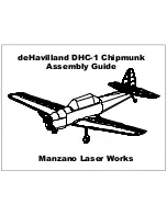 Manzano Laser Works deHavilland DHC-1 Chipmunk Assembly Manual предпросмотр