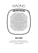 Maono AU-C03 User Manual preview