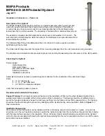 Preview for 1 page of MAPA Products MPH-24-D:24/9 Installation Instructions