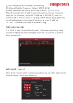 Preview for 4 page of Mapesen MP6200 Quick Operation Manual