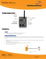 MapleJet HX Nitro Quick Reference Manual предпросмотр