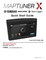 Preview for 1 page of Maptuner X RY11UNI-LOG Quick Start Manual